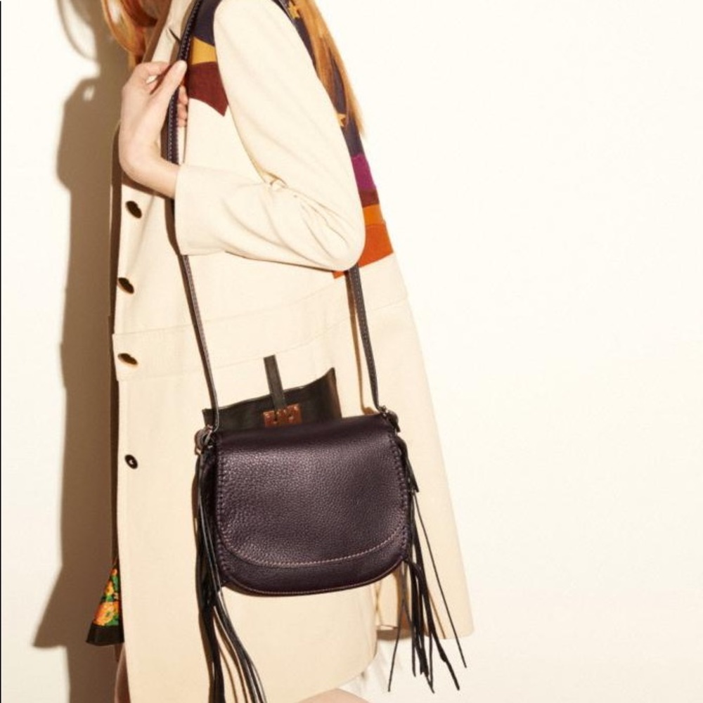 Coach Saddle Bag 23 In Whiplash Leather